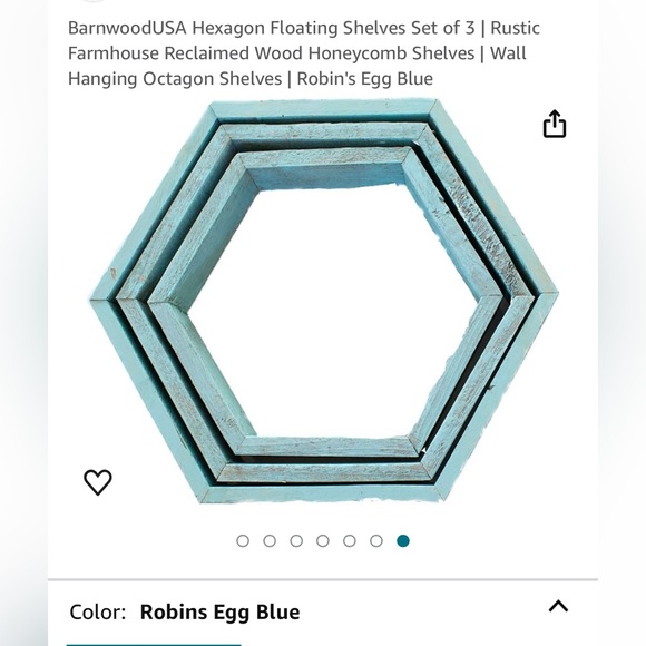 Honeycomb hexagon shelves - Picture 2 of 3